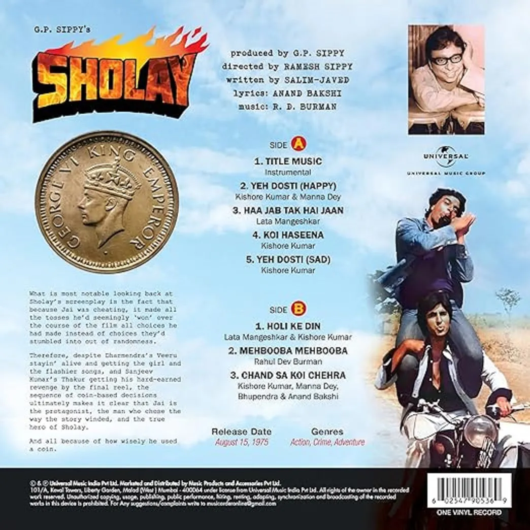 R.D Burman - Sholay (Arrives in 4 Days)