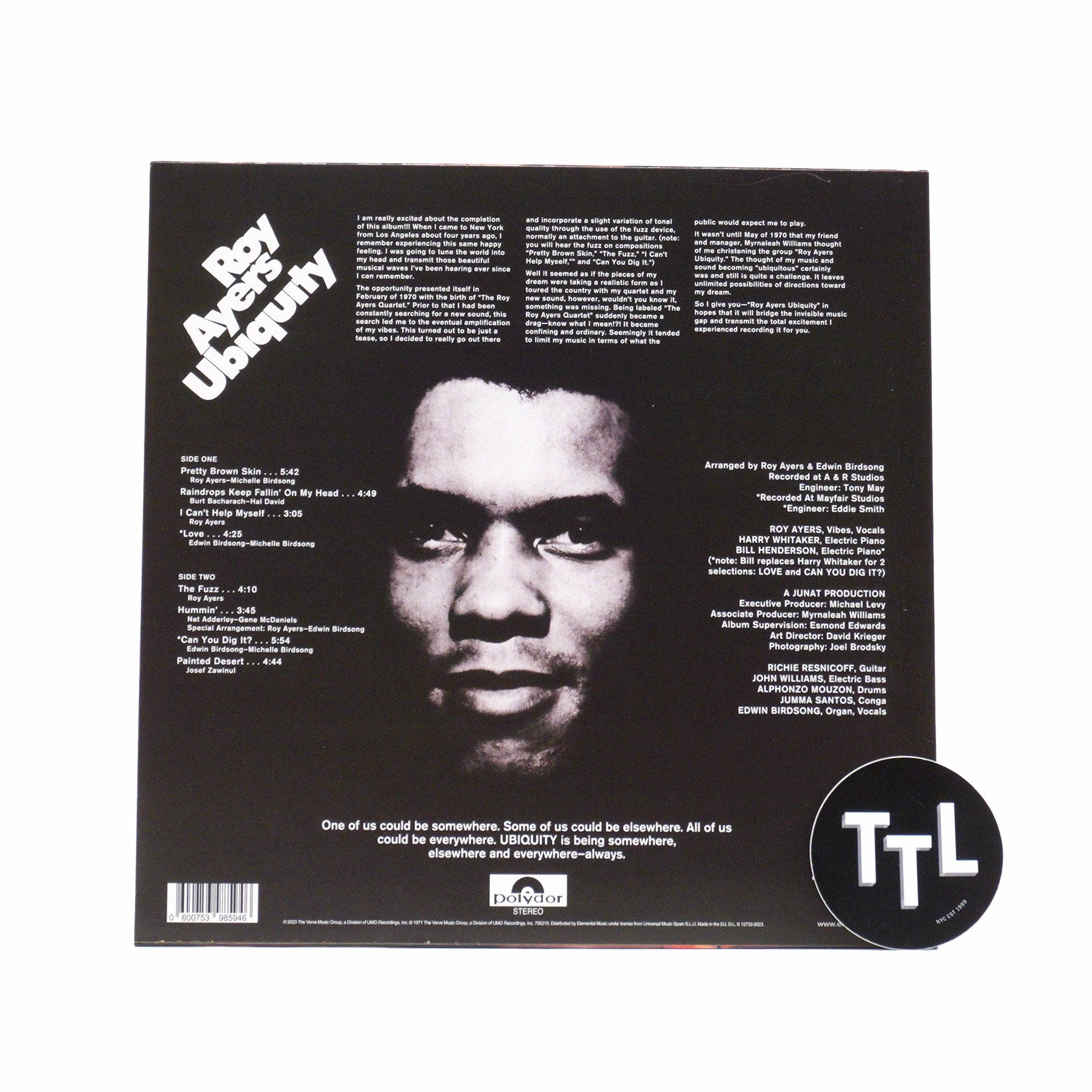 Roy Ayers: Ubiquity (180g, Import) Vinyl LP