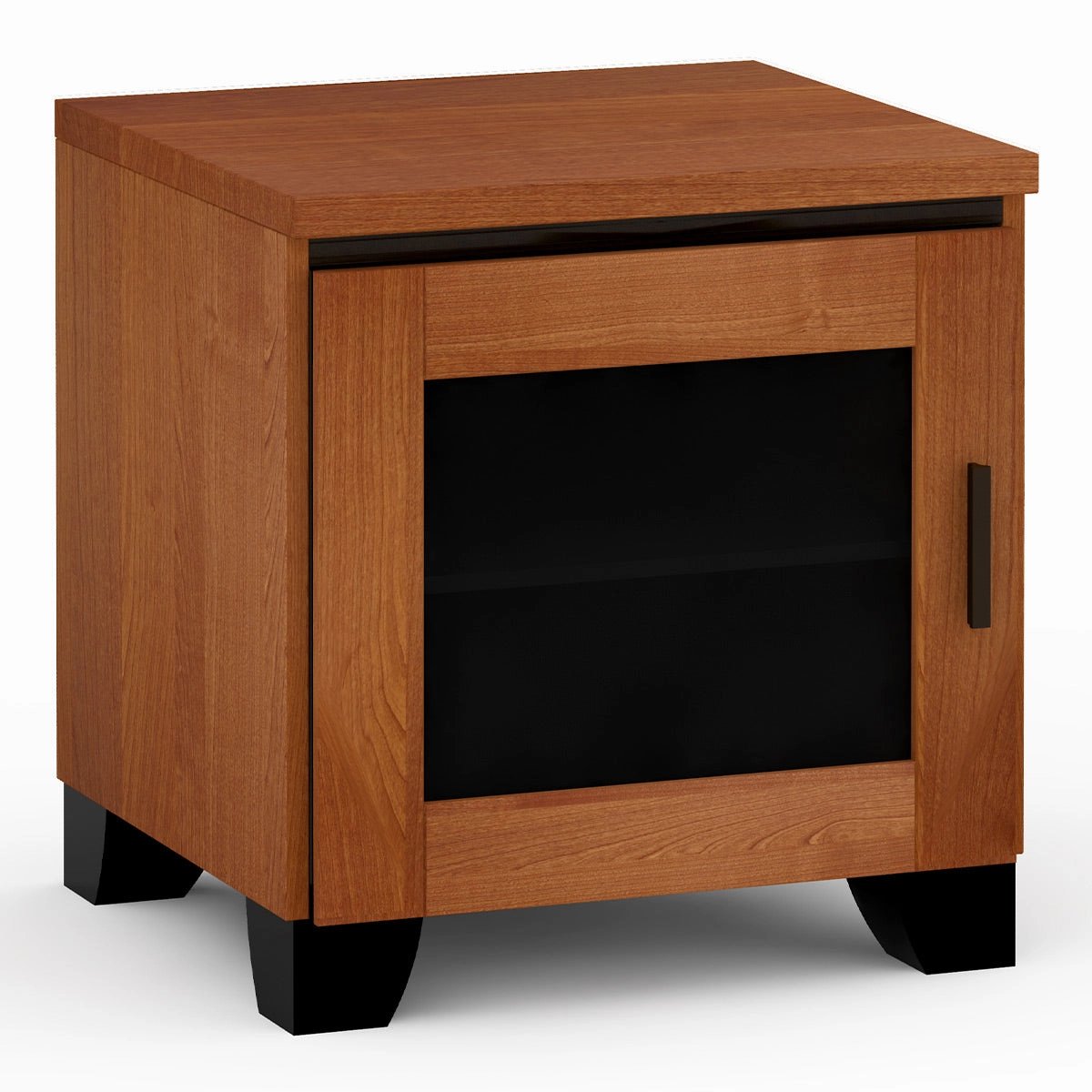 Salamander Designs Chameleon Collection Elba 217 SE Subwoofer Enclosure AV Cabinet (Wide Framed American Cherry Doors with Smoked Glass Inserts)