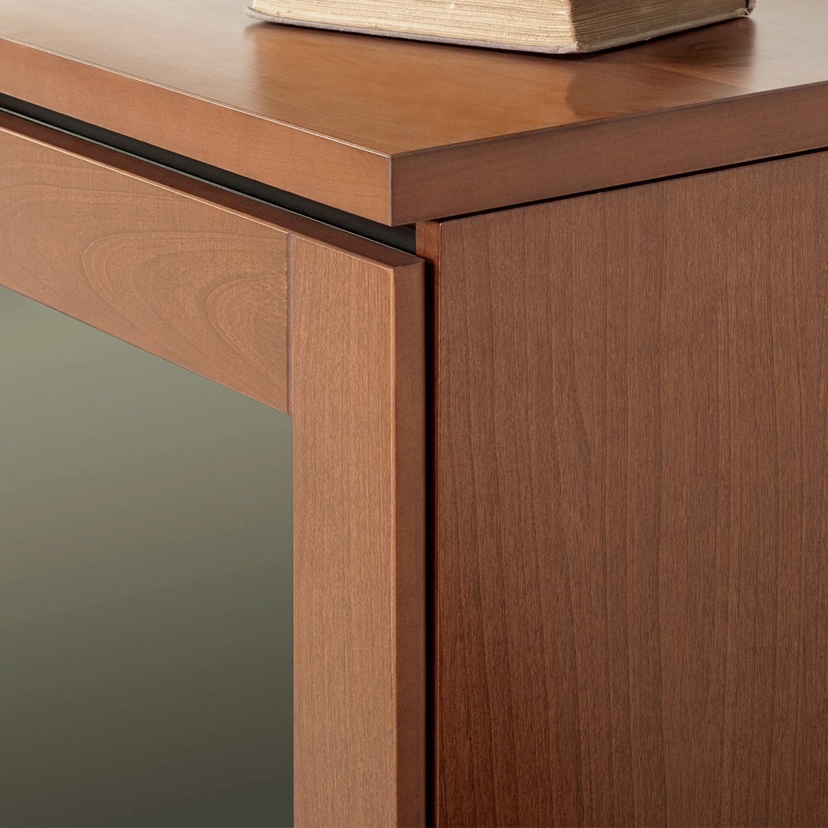 Salamander Designs Chameleon Collection Elba 217 SE Subwoofer Enclosure AV Cabinet (Wide Framed American Cherry Doors with Smoked Glass Inserts)
