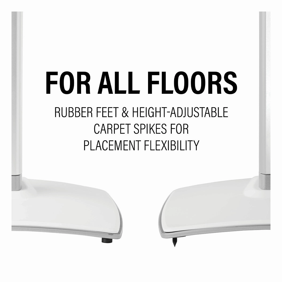 Sanus Fixed-Height Speaker Stands for Sonos Era 300 - Pair (White)