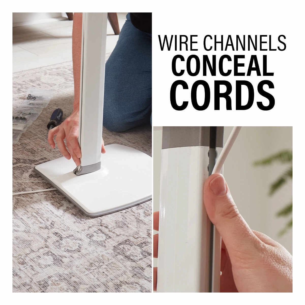Sanus Height-Adjustable Speaker Stand for Sonos Era 100 - Each (White)
