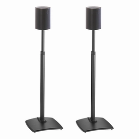 Sanus Height-Adjustable Speaker Stands for Sonos Era 100 - Pair (Black)