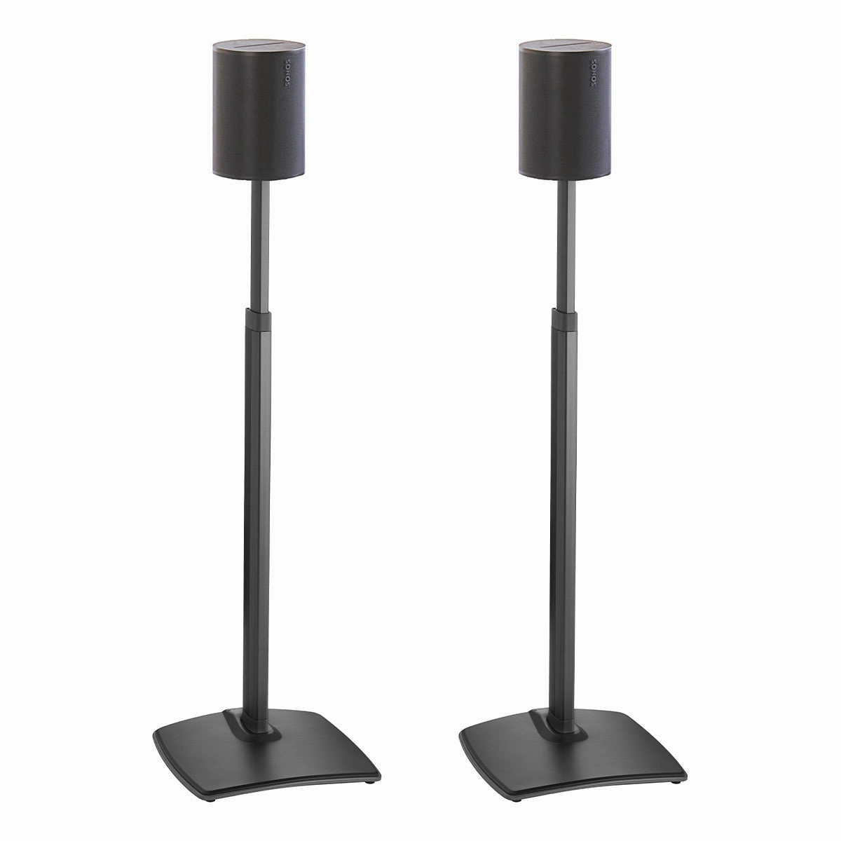 Sanus Height-Adjustable Speaker Stands for Sonos Era 100 - Pair (Black)