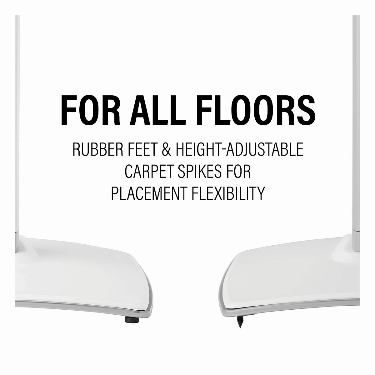 Sanus Height-Adjustable Speaker Stands for Sonos Era 100 - Pair (White)