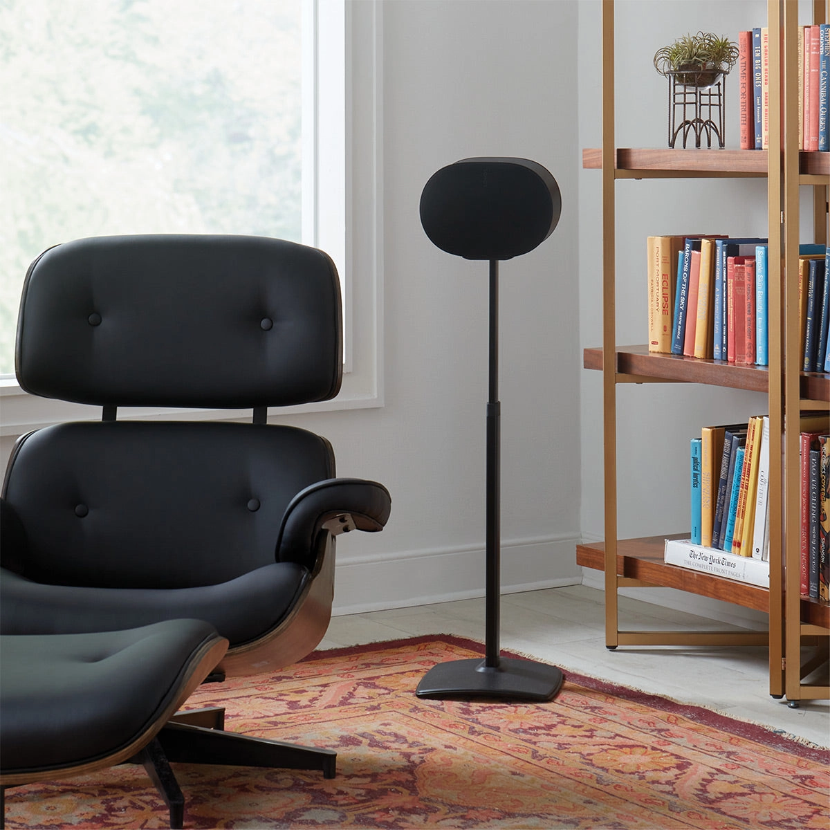 Sanus Height-Adjustable Speaker Stands for Sonos Era 300 - Pair (Black)
