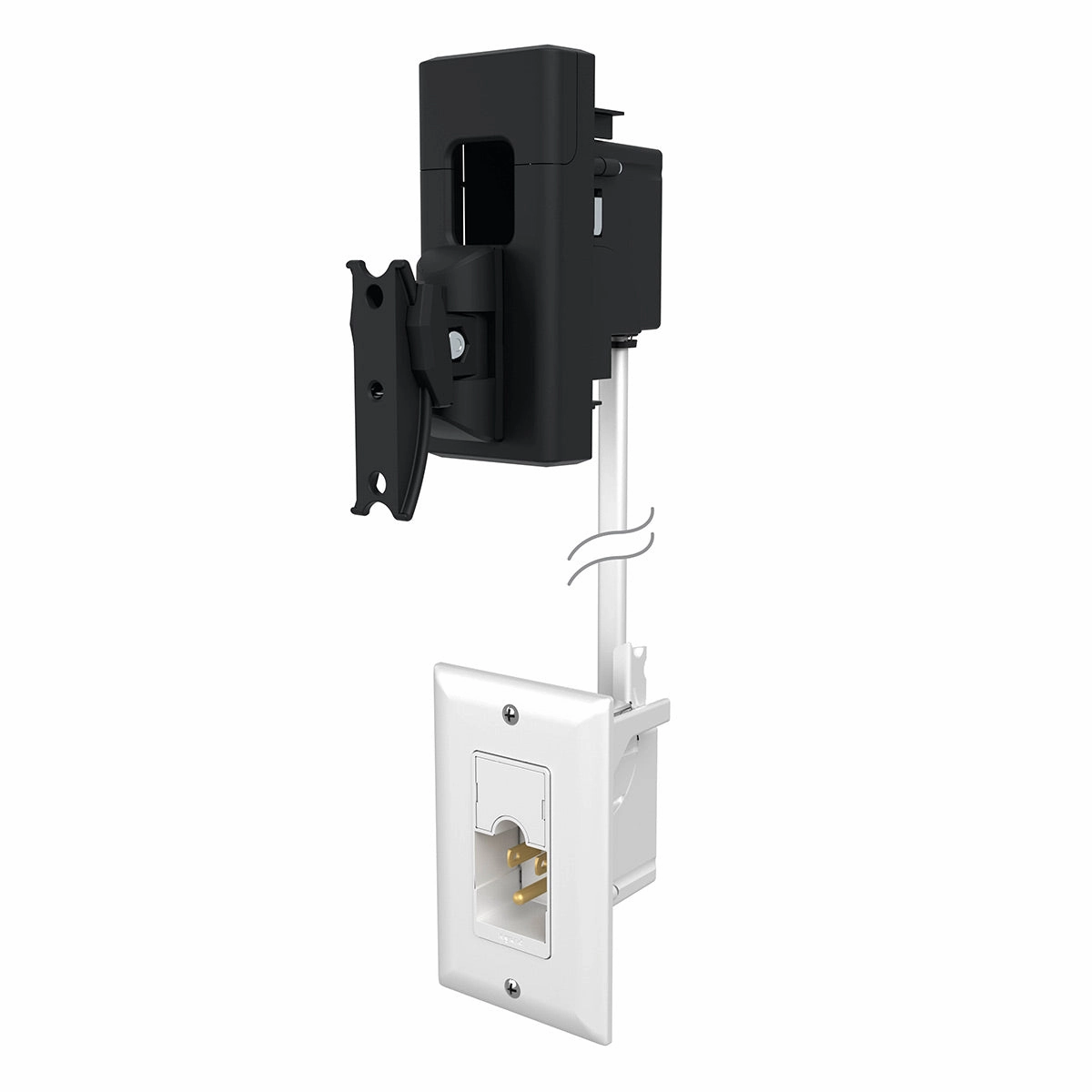 Sanus Universal Tilt & Swivel Speaker Wall Mount and Power Kit - Each