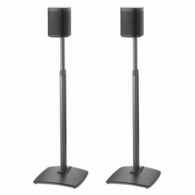 Sanus WSSA2 Height-Adjustable Wireless Speaker Stands for Sonos ONE, PLAY:1, and PLAY:3 - Pair (Black)
