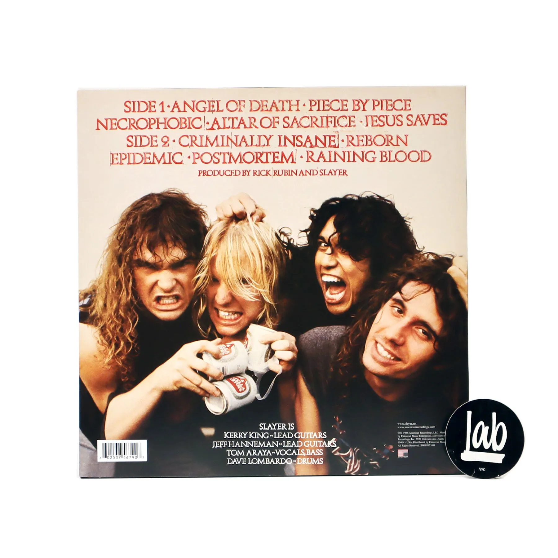 Slayer: Reign In Blood (180g) Vinyl LP