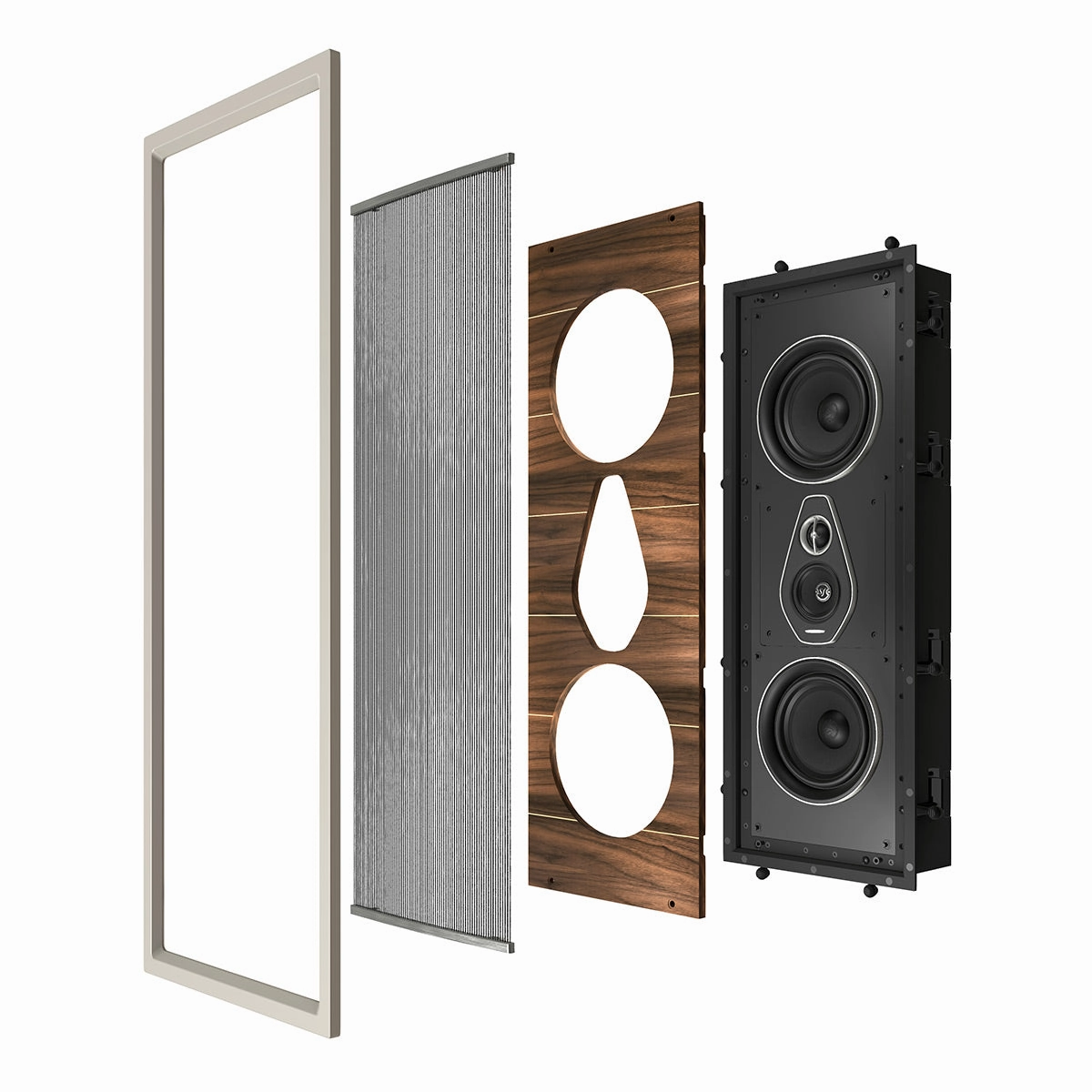 Sonus faber Horizontal L6 Premium Kit for PL-664 In-Wall Speaker - Each (Wenge)