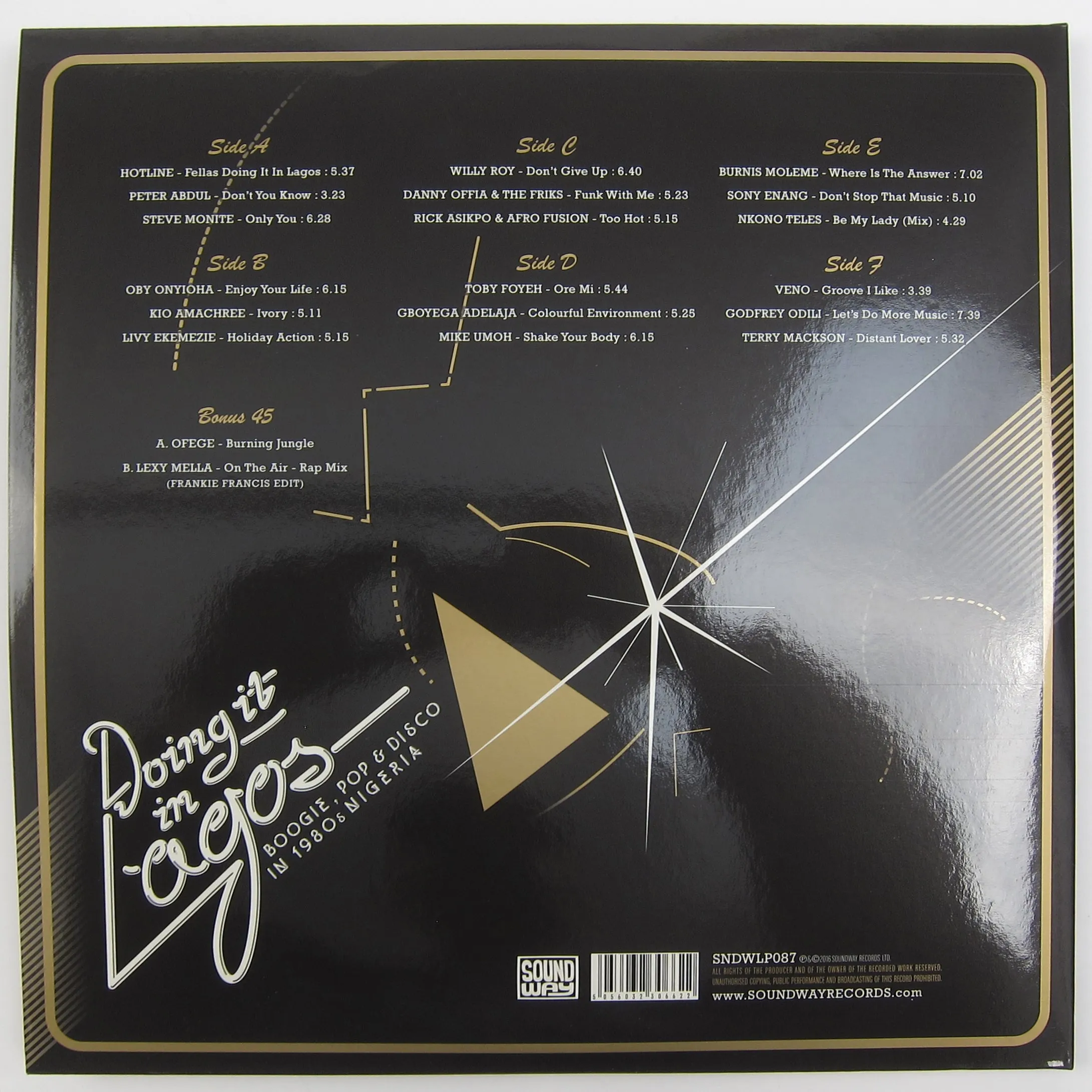 Soundway: Doing It In Lagos - Boogie, Pop & Disco In 1980s Nigeria Vinyl 3LP 7"