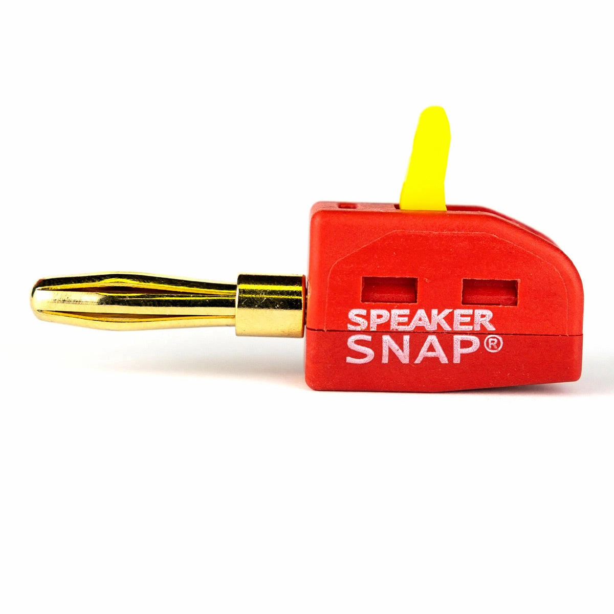 Speaker Snap 12 Count of Fast & Secure Banana Plugs, Gold Plated, 12-24 AWG, for Home Theaters, Speaker Wire, Wall Plates, and Receivers