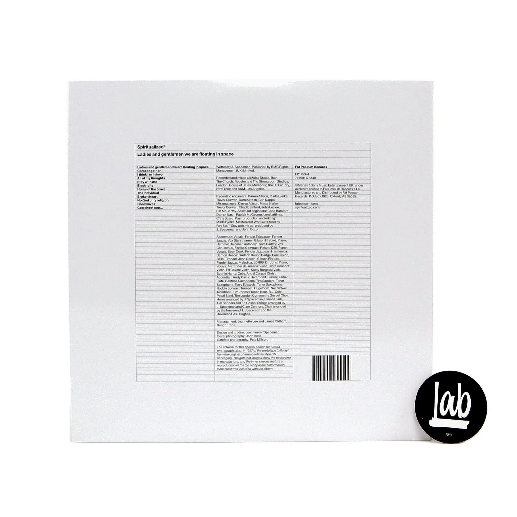 Spiritualized: Ladies And Gentlemen We Are Floating In Space Special Edition (180g Colored Vinyl) Vinyl 2LP
