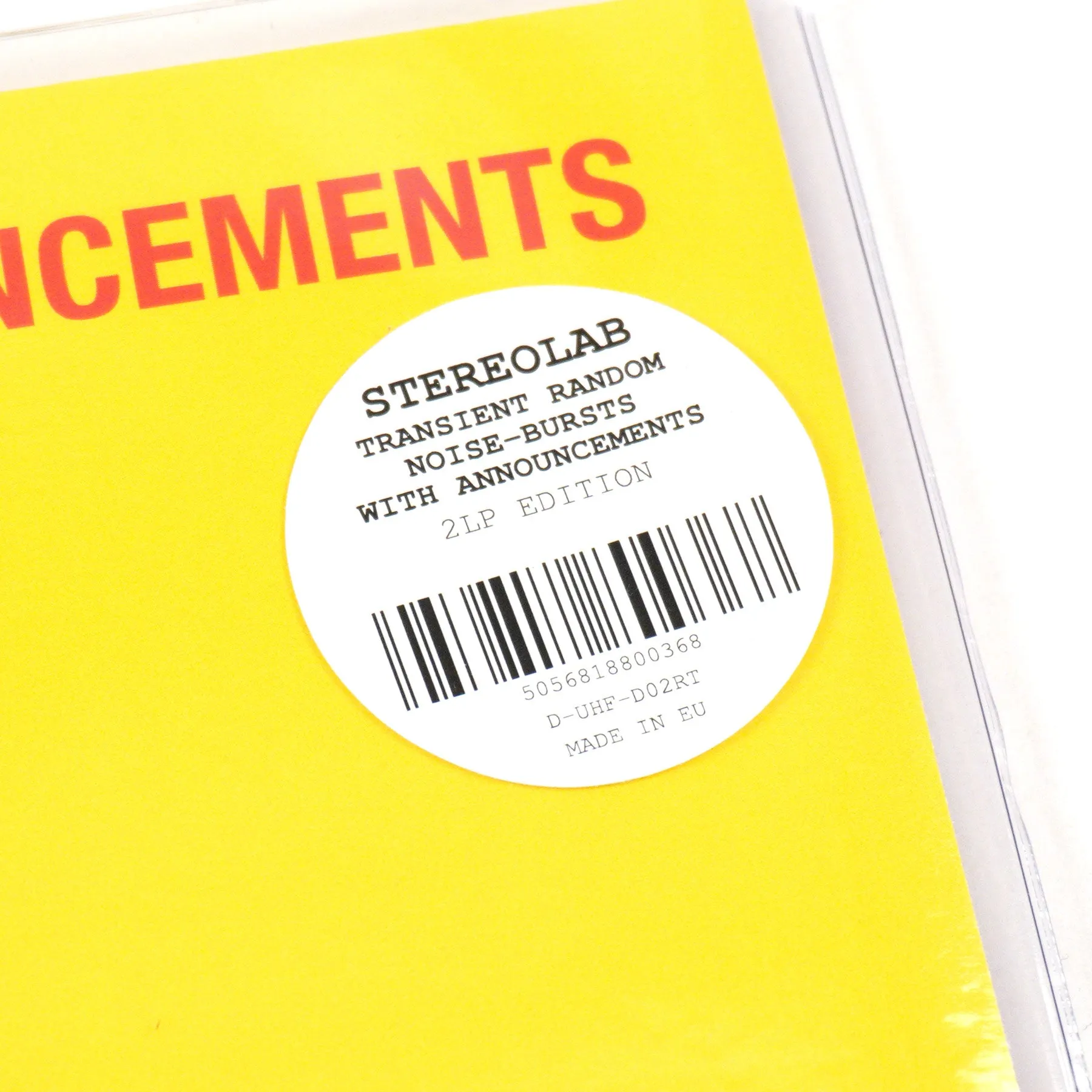 Stereolab: Transient Random-Noise Bursts With Announcements Vinyl 2LP