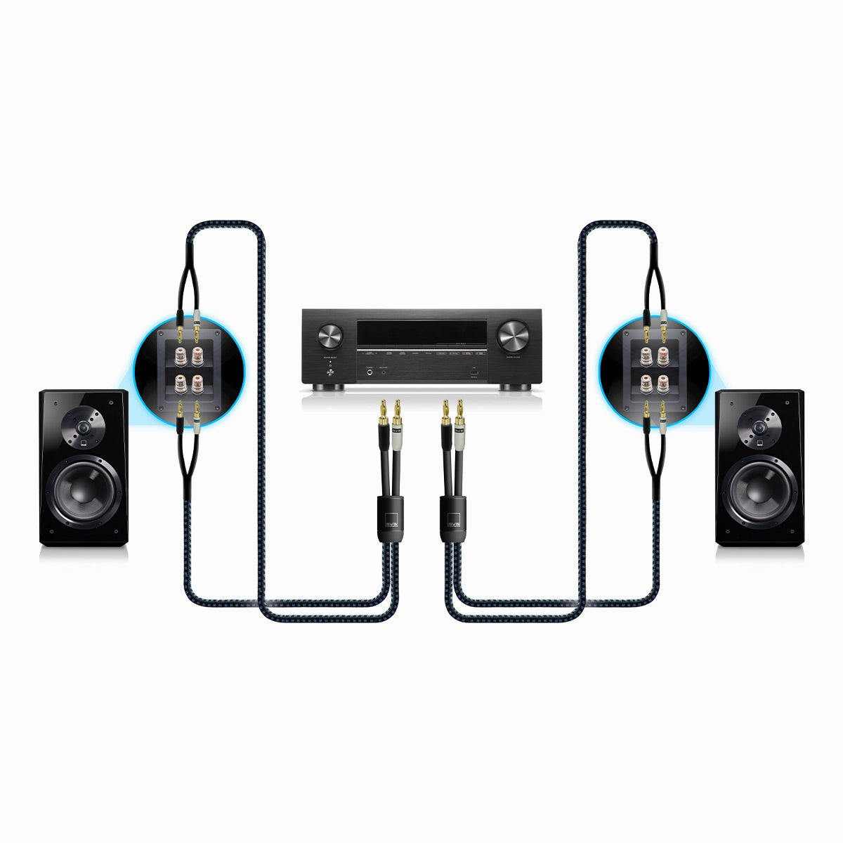SVS SoundPath Ultra Bi-Wire Speaker Cable with Banana Connectors  20 ft.