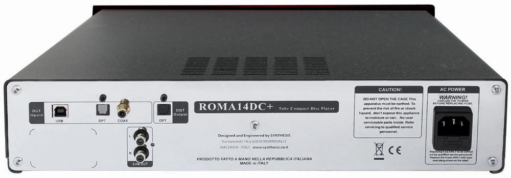 Synthesis Roma 14DC  Tube Compact Disc Player with Digital Inputs (Each)