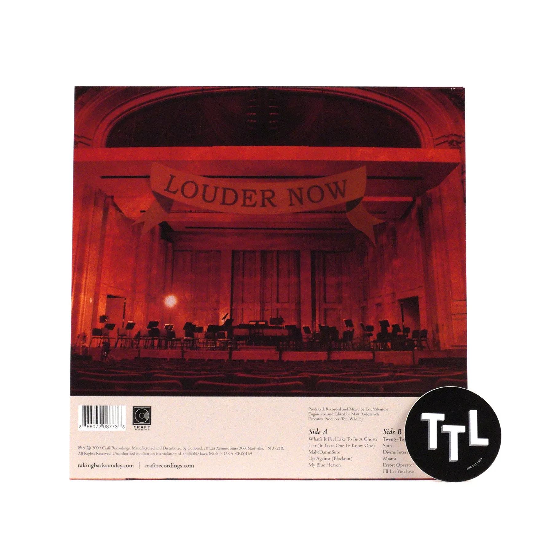 Taking Back Sunday: Louder Now (Colored Vinyl) Vinyl LP
