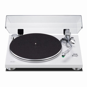 TEAC TN-3B-SE Belt-Drive Turntable with SAEC Tonearm, Built-In Phono Amp, Anti-Skate, and Pre-Installed Audio-Technica MM Cartridge (White) hi-fi class D amplifier,hi-fi class AB amplifier,hi-fi stereo kit for beginners