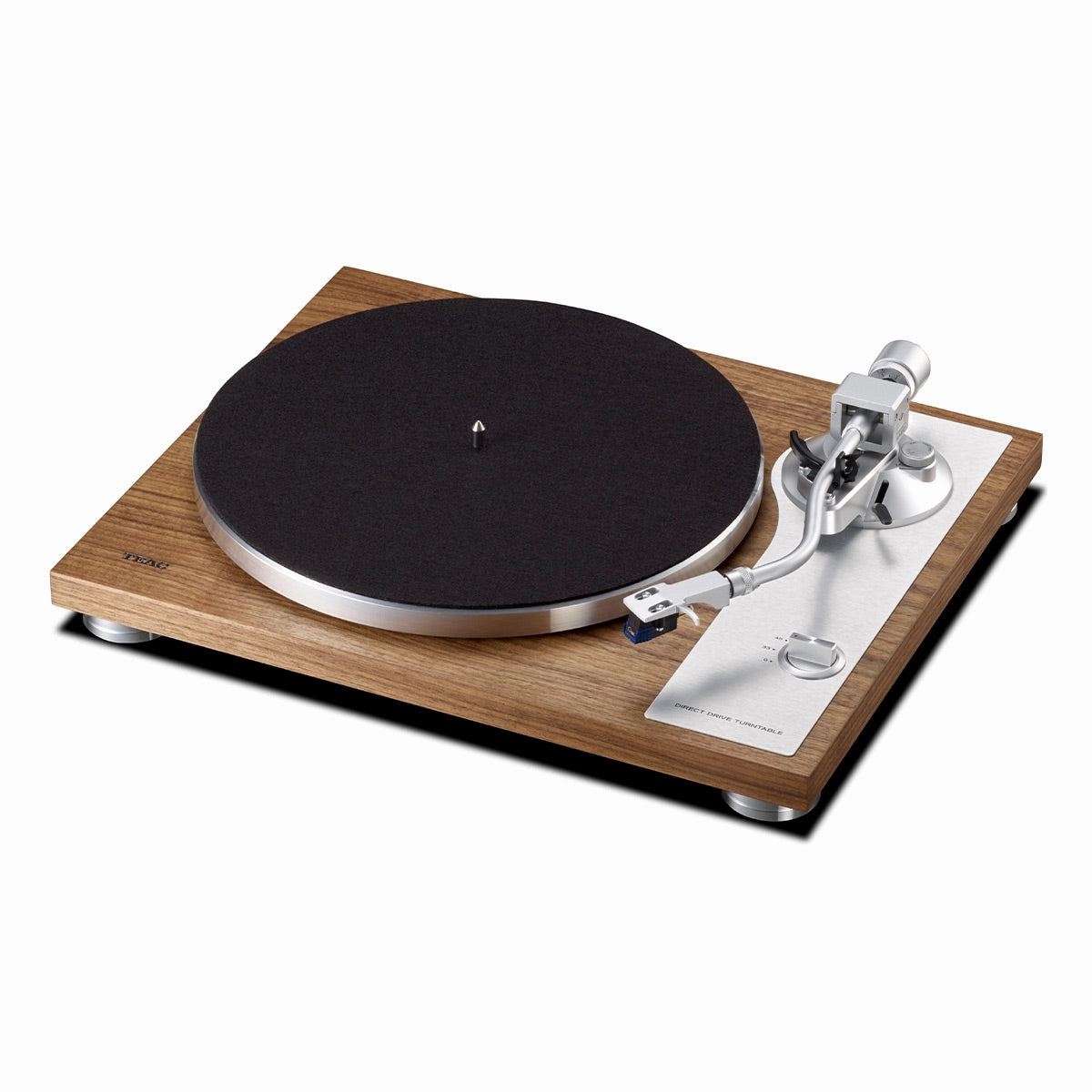 TEAC TN-4D-SE Direct-Drive Turntable with SAEC Tonearm, Built-In Phono Amp, Anti-Skate, and Pre-Installed Sumiko MM Cartridge (Walnut)