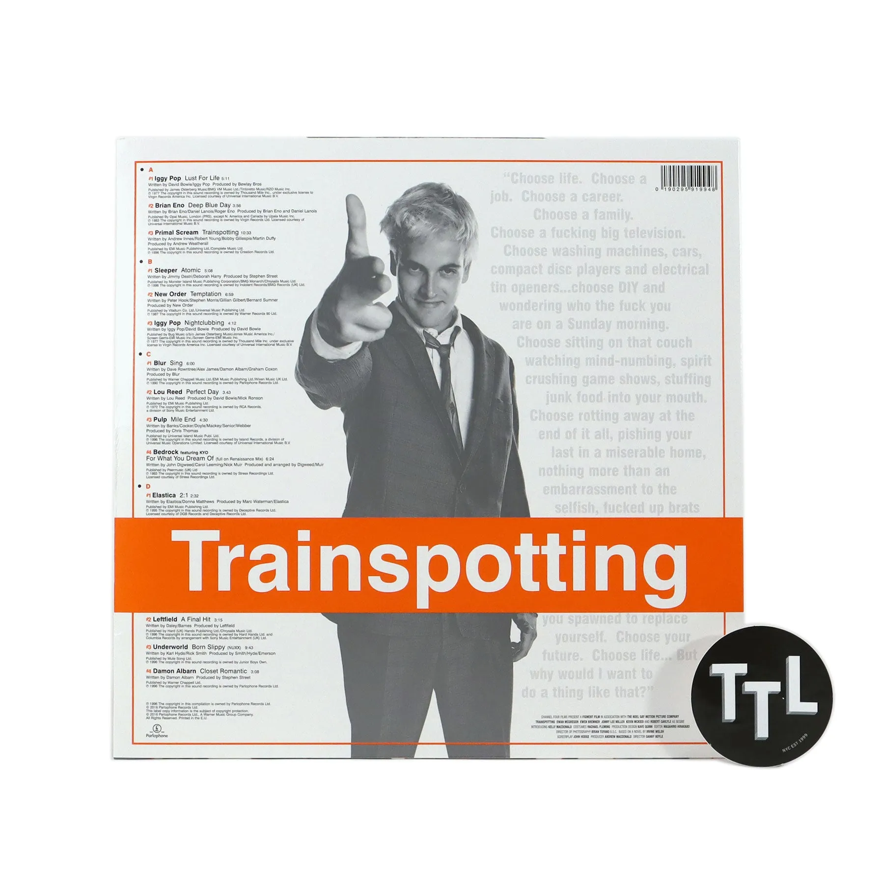 Trainspotting: Trainspotting Soundtrack (180g) Vinyl 2LP