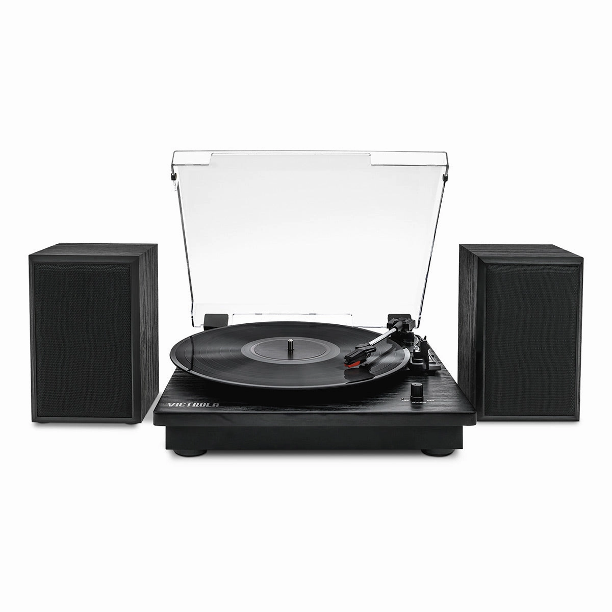Victrola Montauk Bluetooth Turntable System with Bookshelf Speakers (Black) hi-fi class D amplifier,hi-fi class AB amplifier,hi-fi stereo kit for beginners