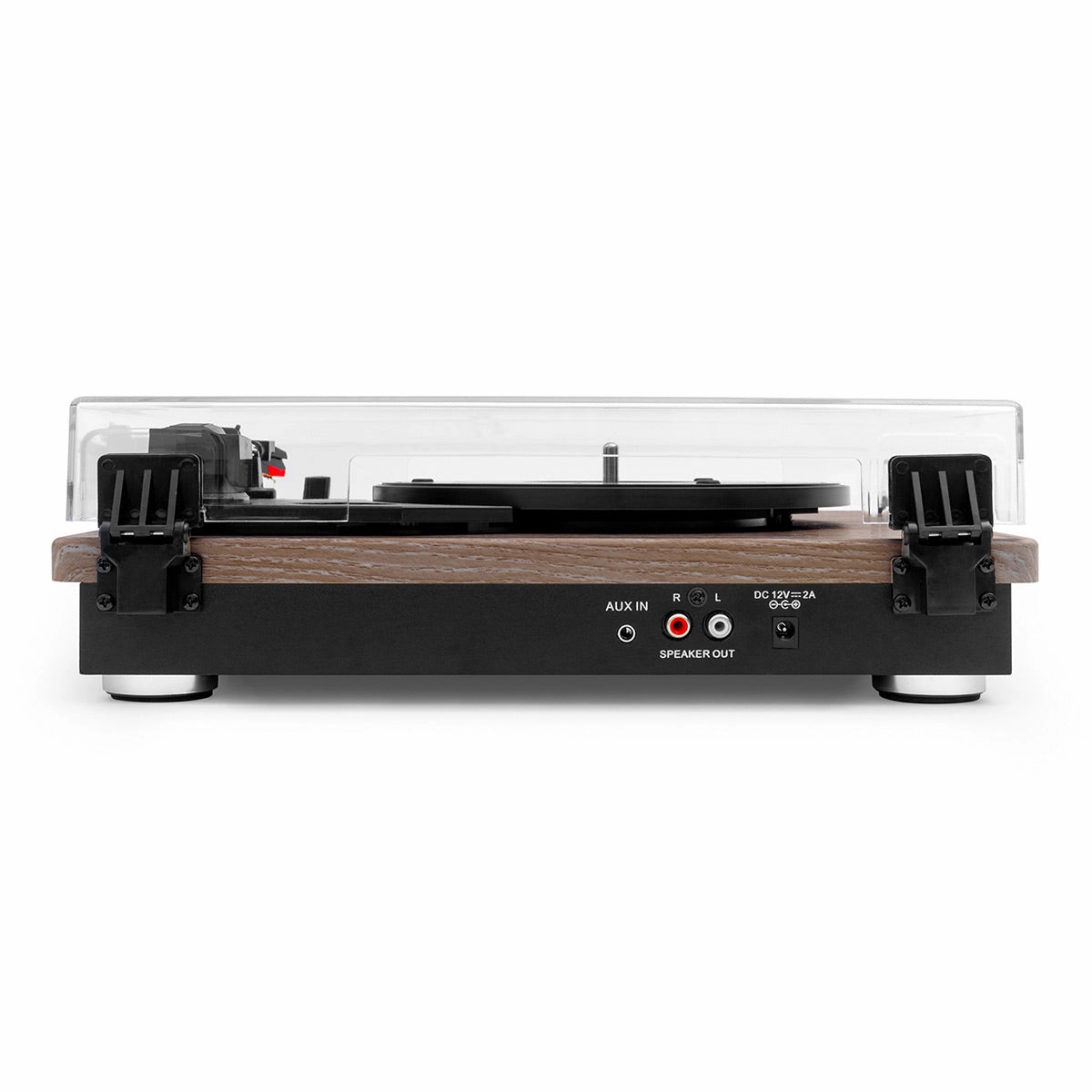 Victrola Montauk Bluetooth Turntable System with Bookshelf Speakers (Farmhouse Walnut)