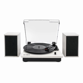 Victrola Montauk Bluetooth Turntable System with Bookshelf Speakers (White) hi-fi class D amplifier,hi-fi class AB amplifier,hi-fi stereo kit for beginners