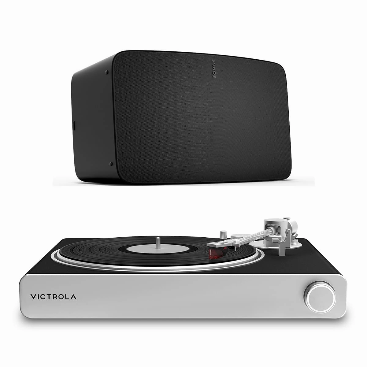 Victrola Stream Carbon Turntable with Sonos Five Wireless Speaker for Streaming Music (Black) hi-fi class D amplifier,hi-fi class AB amplifier,hi-fi stereo kit for beginners