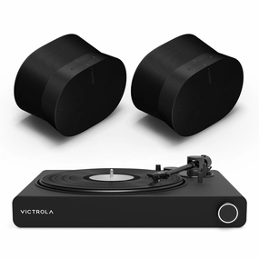 Victrola Stream Onyx Works with Sonos Wireless Turntable with Pair of Sonos Era 300 Wireless Smart Speaker (Black) hi-fi class D amplifier,hi-fi class AB amplifier,hi-fi stereo kit for beginners
