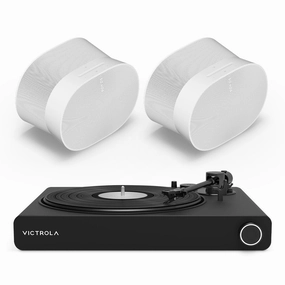 Victrola Stream Onyx Works with Sonos Wireless Turntable with Pair of Sonos Era 300 Wireless Smart Speaker (White) hi-fi class D amplifier,hi-fi class AB amplifier,hi-fi stereo kit for beginners