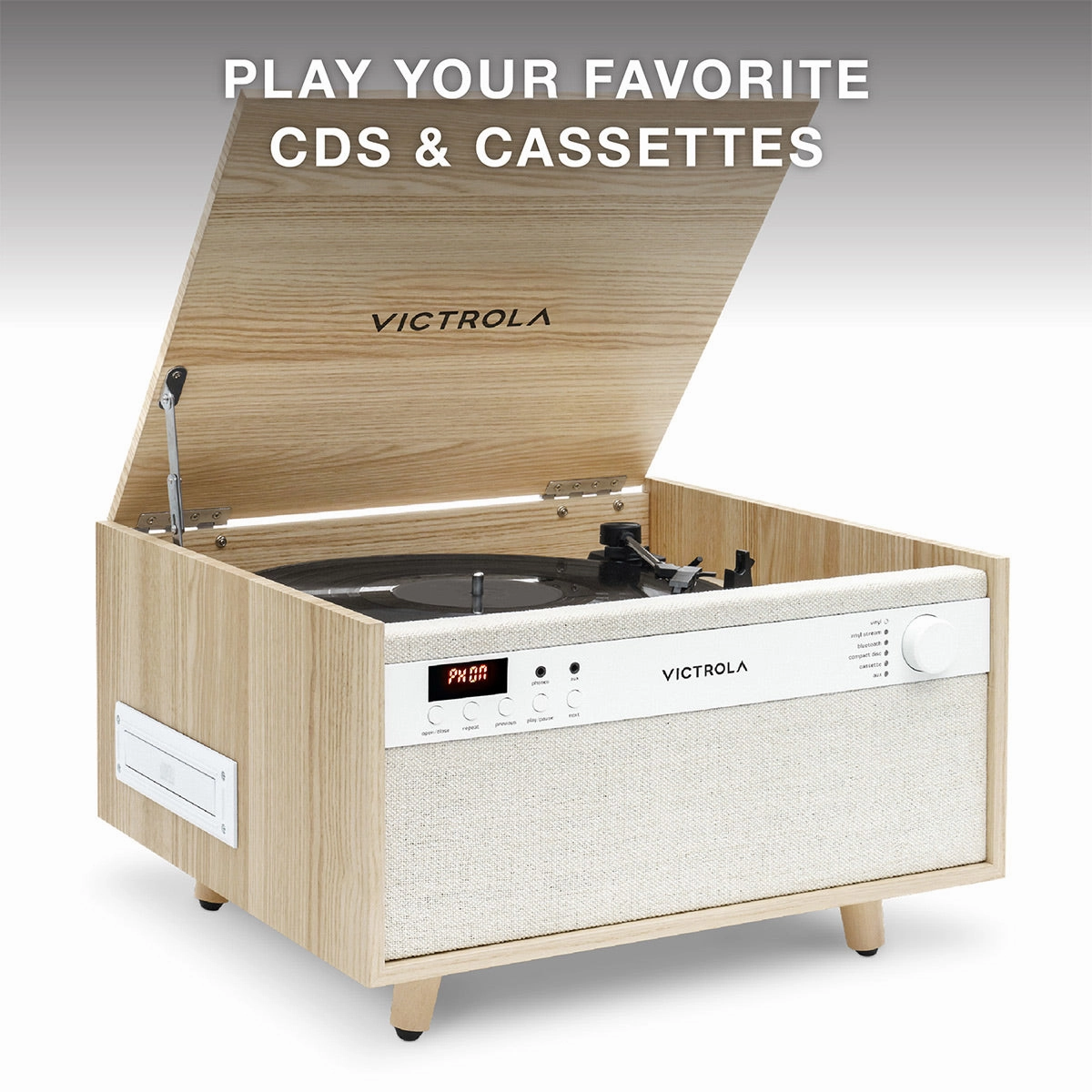 Victrola Victrola Century 6-in-1 Music Center (Natural)