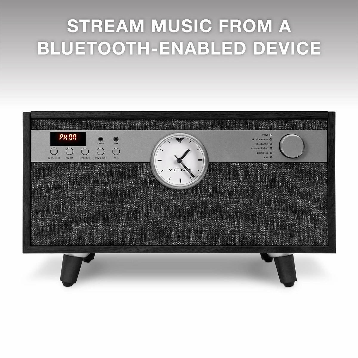 Victrola Victrola Century Signature  6-in-1 Music Center (Black)