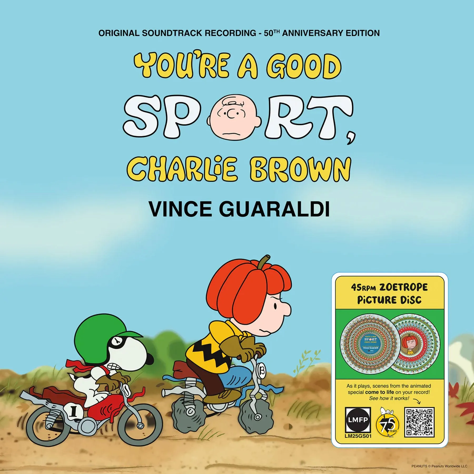 Vince Guaraldi: You're A Good Sport, Charlie Brown Original Soundtrack (Zoetropic) Vinyl LP - PRE-ORDER