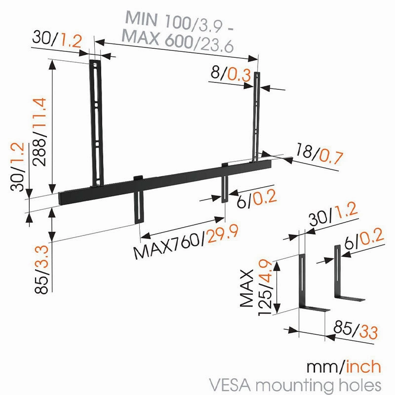 Vogels SOUND 3550 Sound Bar Mount