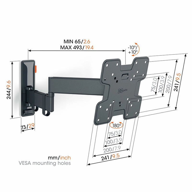 Vogels TVM 3245 Full-Motion TV Wall Mount - 19 to 43" (Each)