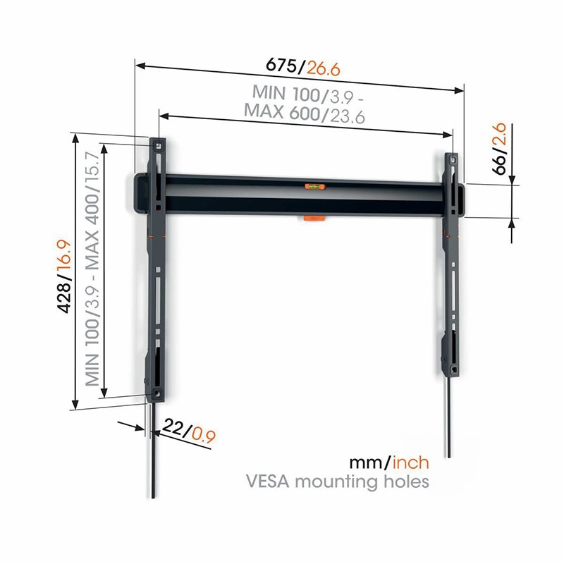 Vogels TVM 3605 Fixed TV Wall Mount - 40 to 100" (Each)