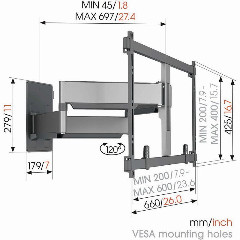 Vogels TVM 5855 Full-Motion TV Wall Mount (Each)