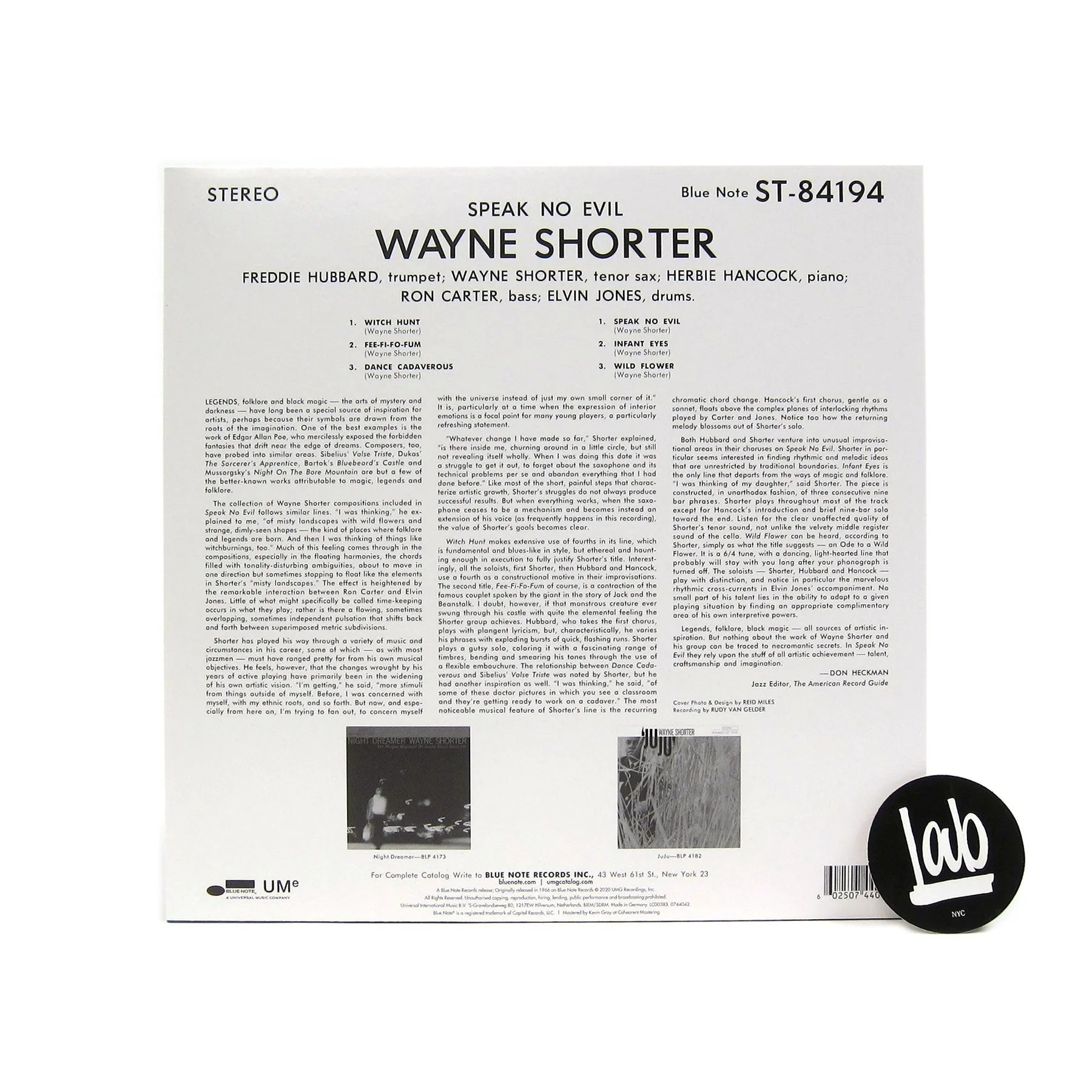Wayne Shorter: Speak No Evil (180g) Vinyl LP