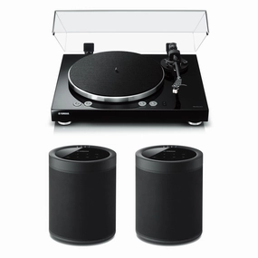 Yamaha MusicCast Vinyl 500 Turntable with MusicCast 20 Wireless Speakers - Pair (Black) hi-fi class D amplifier,hi-fi class AB amplifier,hi-fi stereo kit for beginners