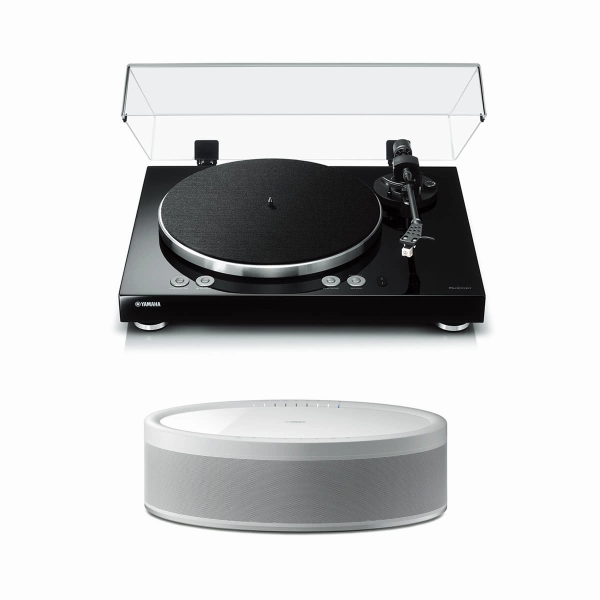 Yamaha MusicCast Vinyl 500 Turntable with MusicCast 50 Wireless Speaker (White) hi-fi class D amplifier,hi-fi class AB amplifier,hi-fi stereo kit for beginners